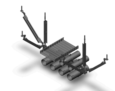 多管橋道架組合式抗震支架